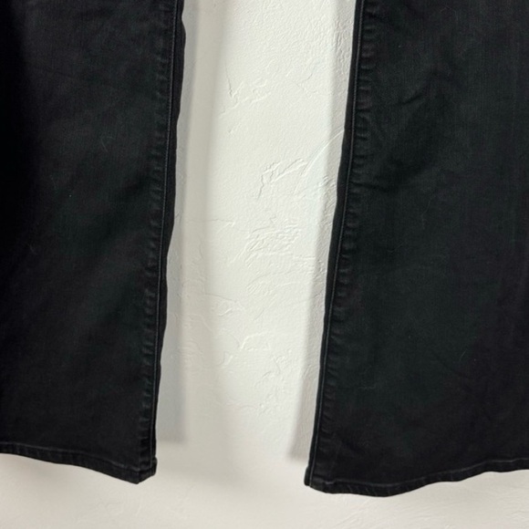 Abercrombie & Fitch Jeans The Flare Ultra High Rise Black Wash Dark 25 0s short - Picture 3 of 9